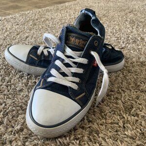 Levi's Women's Stan G Sneakers Comfort Tech Dark Blue Denim size 10 #1083926
